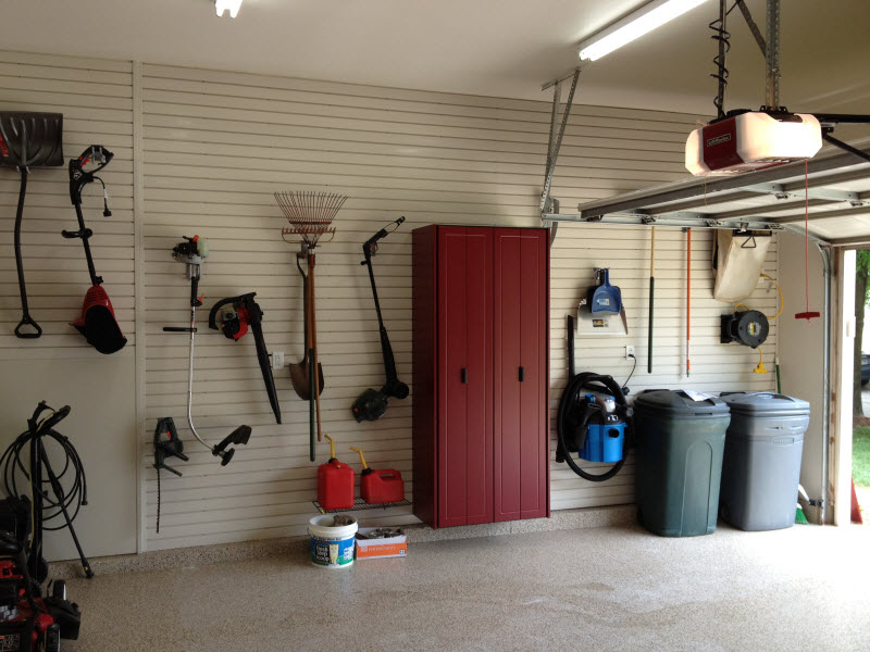 Fort Myers - Slatwall and a Garage Storage Cabinet